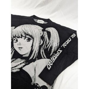 Black Air Global Spread Black Manga Anime Japan Misa Death Note Fall Sweater Med